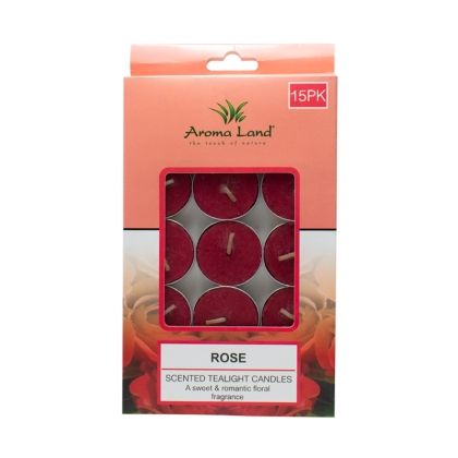 Set 15 lumanari pastila, Rose