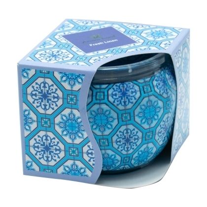Lumanare pahar in cutie Fresh Linen