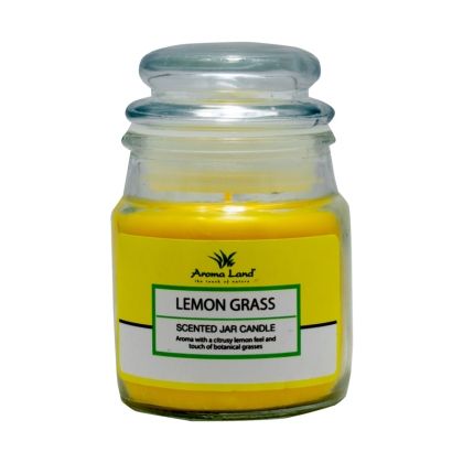 Lumanare parfumata sticla cu capac, Lemon Grass