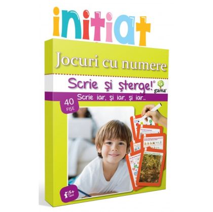 Jocuri cu numere scrie si sterge initiat