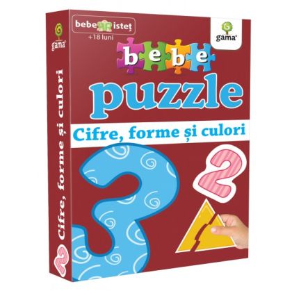 Cifre,forme si culori/bebe puzzle.Ed.2018