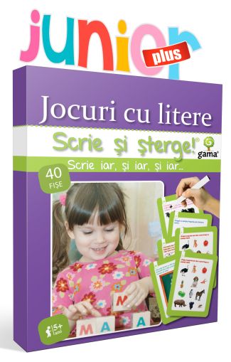 Jocuri cu litere / scrie si sterge junior plus