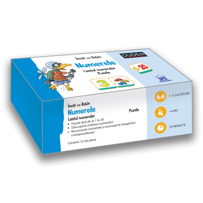 Invat cu Robin - Numerele - Lantul numerelor Puzzle