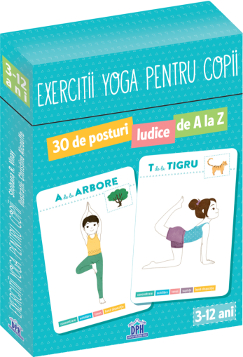 Exercitii Yoga pentru copii - 30 de posturi ludice de la A la Z