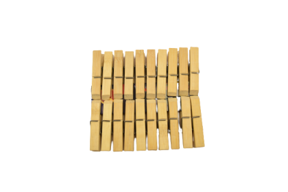 Carlige din bambus pentru rufe 6.1x1.1cm 