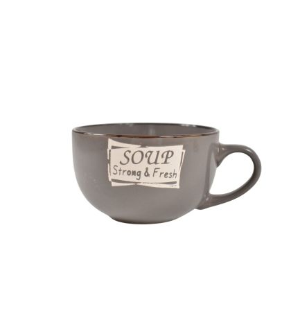 Cana ceramica supa 19h gri