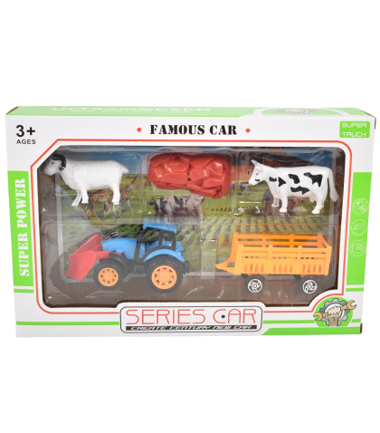 Poveste de la tara cu tractor frictiune si animale pit160113