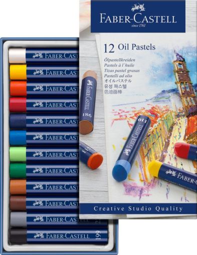 Creioane ulei pastel 12 culori faber-castell fc127012