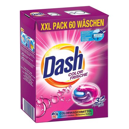 Dash detergent capsule 3in1 color frische 60buc