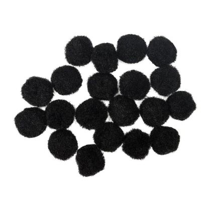 Accesorii craft - pom pom negru 20mm 20/set 137461