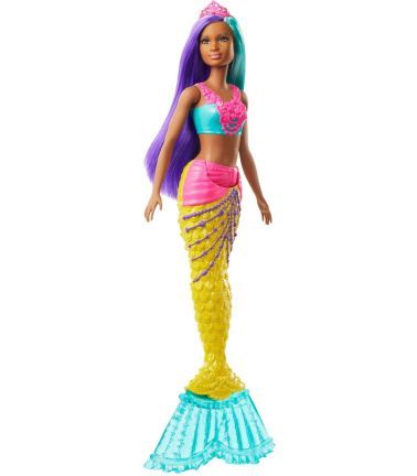 Barbie papusa sirena cu coronita roz deschis mtgjk07-gjk11  