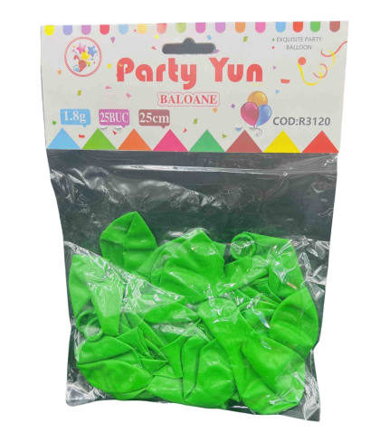 Baloane 1.8g 25cm 25/set r3120 verde