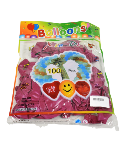 Baloane 100/set bordo