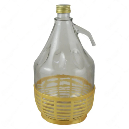 Damigeana din sticla in cos de plastic 3 l