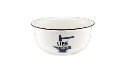 Bol life is hard, ambition, 14.5 cm, 540 ml, portelan