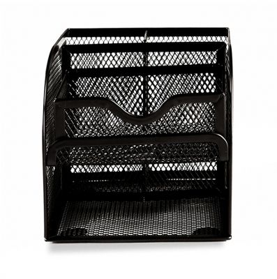 Organizator multifunctional de birou cu suport instrumente de scris, metalic, M&G