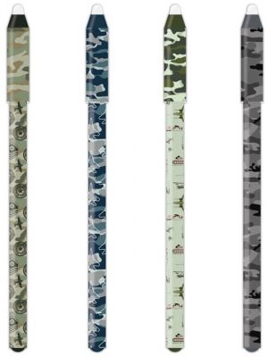 Roller cu cerneala termosensibila si guma, Army, albastru cristal, 0.5 mm, M&G