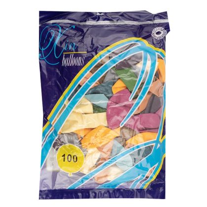 Baloane 2.8 g multicolore culori mate 100 buc/set 37657