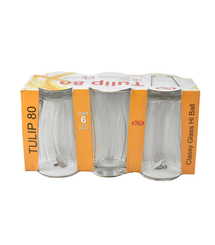 Set 6 pahare tulip 250ml
