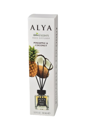 Odorizant cu betisoare alya pineapple&coconut 100ml