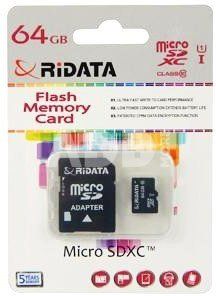 Ridata ritek microsdxc 64gb cl10 u1