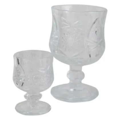 Set 12 pahare cu picior din sticla kidda 1405