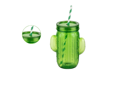 Cana cu capac si pai 450ml ak 715