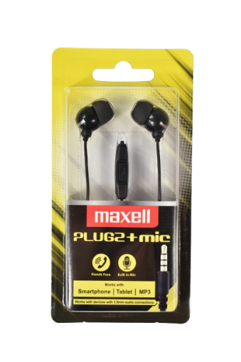 Maxell casti plugz +mic