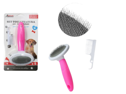 Set perie si pieptene pentru animale 7862576