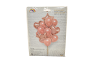 Set 16 baloane folie si latex roz f-074