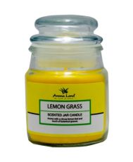 Lumanare parfumata sticla cu capac, Lemon Grass