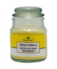 Lumanare parfumata sticla cu capac, French Vanilla