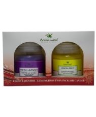 Set 2 lumanari parfumate cadou, Lavender + Lemongrass