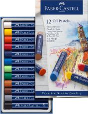 Creioane ulei pastel 12 culori faber-castell fc127012