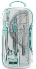 Trusa geometrie plastic pastel daco tg210p                  