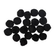 Accesorii craft - pom pom negru 20mm 20/set 137461
