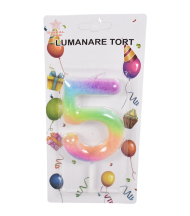 Lumanare aniversara l cifra 5 e2247