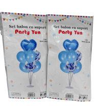 Set 7 baloane+suport pz2073 albastru