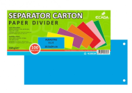 Separator carton 10.5x24cm 160g set 100 albastru ecada      