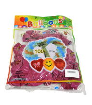 Baloane 100/set bordo