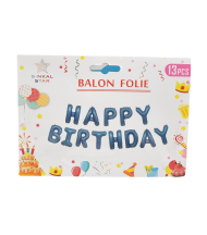 Baloane happy birthday albastre e3420