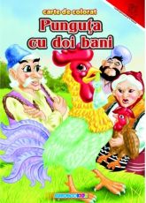 Carte de colorat punguta cu doi bani a4