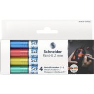 Marker metalic schneider paint-it 011 2mm 4buc/set pmk040