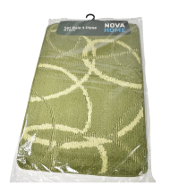 Covor baie 55x85 3 piese/set model 3 verde