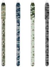 Roller cu cerneala termosensibila si guma, Army, albastru cristal, 0.5 mm, M&G