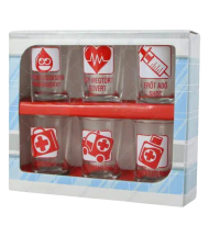 Set 6 pahare shot din sticla elsosegely 35 ml