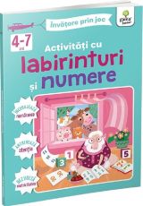 Activ cu labirinturi si numere 4-7 ani/invatare prin joc