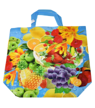 Sacosa piata 42x44cm model legume&fructe 7947