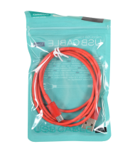Omega cablu micro usb 1m oupvc red