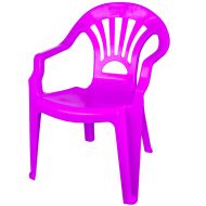 Scaunel din plastic roz 40x35x54.5cm 16018-6